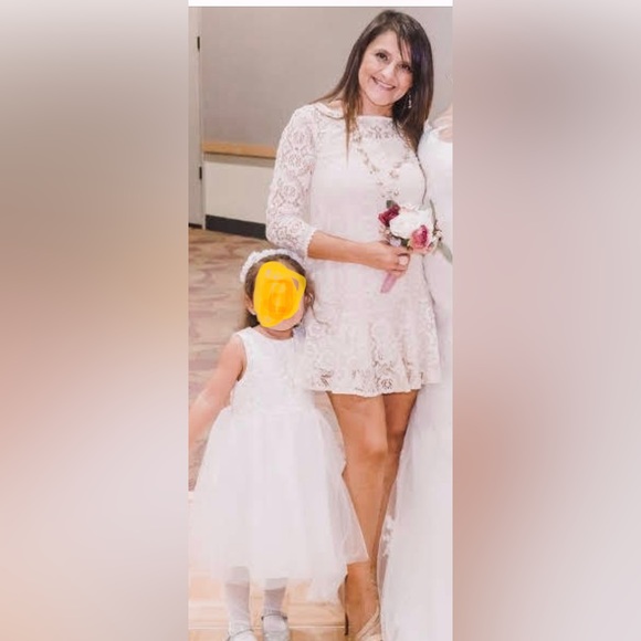 Free People Cream Lace dress - Picture 3 of 6